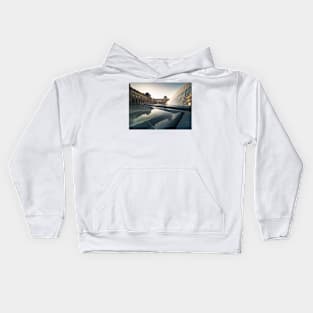 Angles of the Louvre Kids Hoodie